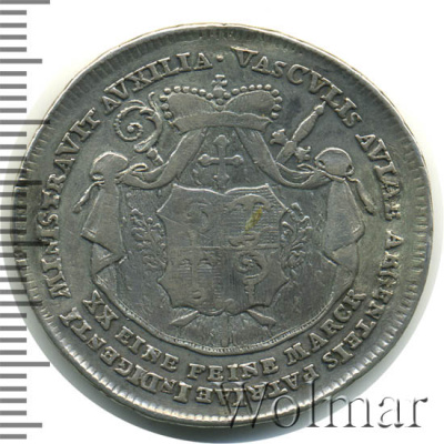 Бавария ½ талера, 1796 (1/2 талера. Германия. Эйхштедт (епископство) 1796г. Ag.)