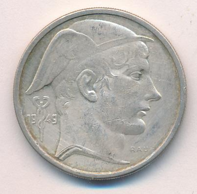 Бельгия 50 франков, 1949 (50 франков. Бельгия. 1949)