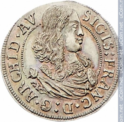Австрия 3 крейцера, 1665