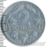 Австрия 2 шиллинга, 1947 (2 шиллинга. Австрия 1947г. Al.)