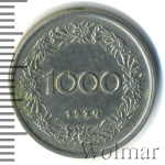 Австрия 1000 крон, 1924 (1 000 крон. Австрия 1924г. Cu-Ni.)