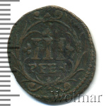 Гессен-Дармштадт 3 пфеннига, 1735 (3 пфеннинга. Германия 1735г. Cu.)