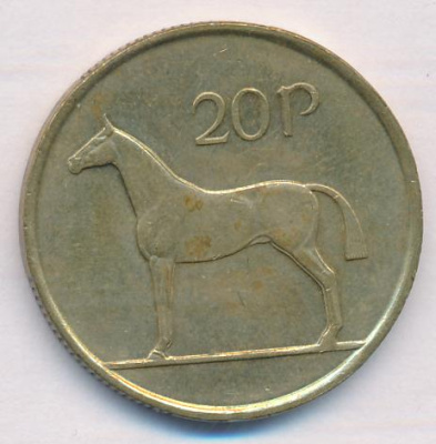 Ирландия 20 пенсов, 2000 (20 пенсов. Ирландия. 2000)