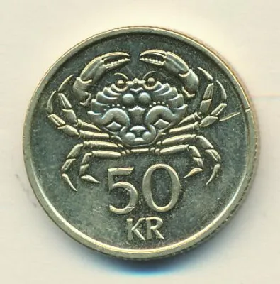 Исландия 50 крон, 2005 (50 крон. Исландия 2005)