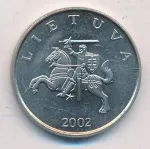 Литва 1 лит, 2002 (1 лит. Литва 2002)