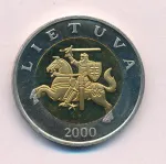 Литва 5 лит, 2000 (5 лит. Литва 2000)