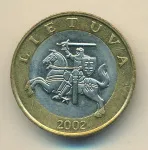 Литва 2 лита, 2002 (2 лита. Литва 2002)