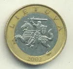 Литва 2 лита, 2002 (2 лита. Литва 2002)