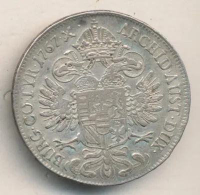 Австрия ½ талера, 1767 (1/2 талера. Австрия. Мария Терезия. 1767)