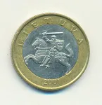 Литва 2 лита, 2001 (2 лита. Литва. 2001)