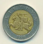 Литва 5 лит, 1999 (5 лит. Литва. 1999)