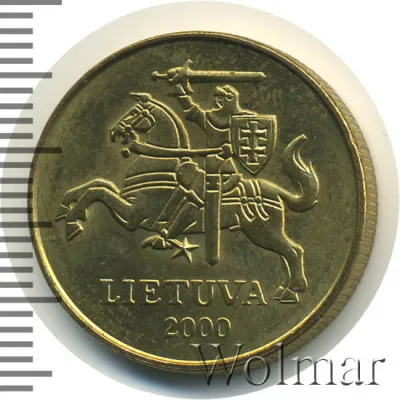 Литва 50 центов, 2000 (50 центов. Литва 2000г. Br.)