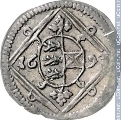 Австрия 1 пфенниг, 1693