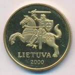 Литва 50 центов, 2000 (50 центов. Литва 2000)