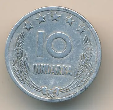 Албания 10 киндарок, 1969 (10 киндарка Албания 1969)