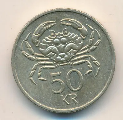 Исландия 50 крон, 2005 (50 крон. Исландия 2005)