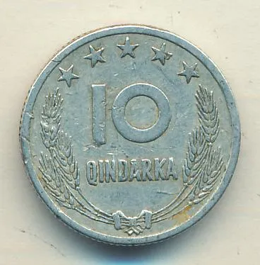 Албания 10 киндарок, 1964 (10 киндарка Албания 1964)