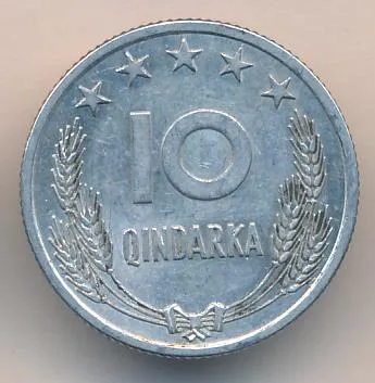 Албания 10 киндарок, 1969 (10 киндарка. Албания 1969)