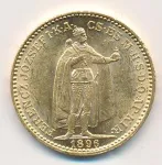 Венгрия 20 крон, 1896 (20 крон. Венгрия. М-6,77г. 1896)