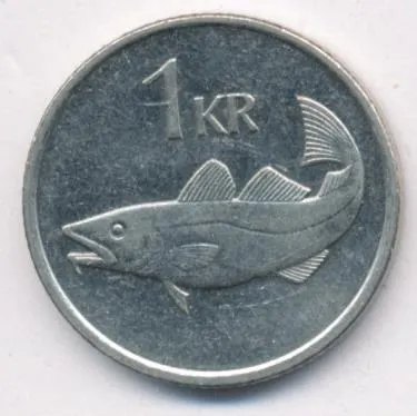 Исландия 1 крона, 1999 (1 крона. Исландия 1999)