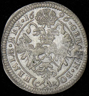 Австрия 3 крейцера, 1696 (3 крейцера 1696 (Австрия))