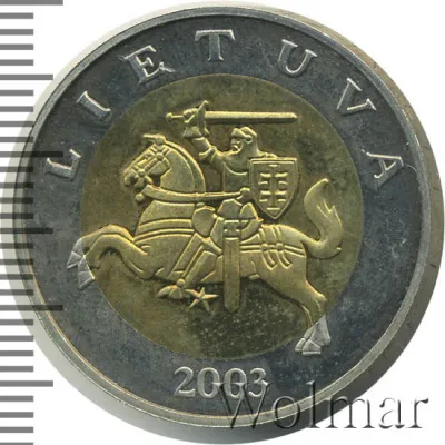 Литва 5 лит, 2003 (5 лит. Литва 2003г. Bm.)