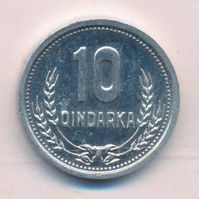 Албания 10 киндарок, 1988 (10 киндарка Албания 1988)