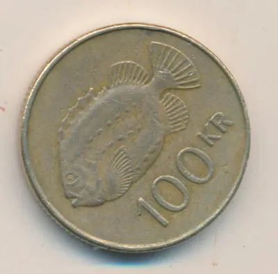 Исландия 100 крон, 2001 (100 крон. Исландия 2001)