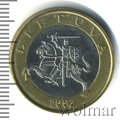 Литва 2 лита, 2002 (2 лита. Литва 2002г. Bm.)